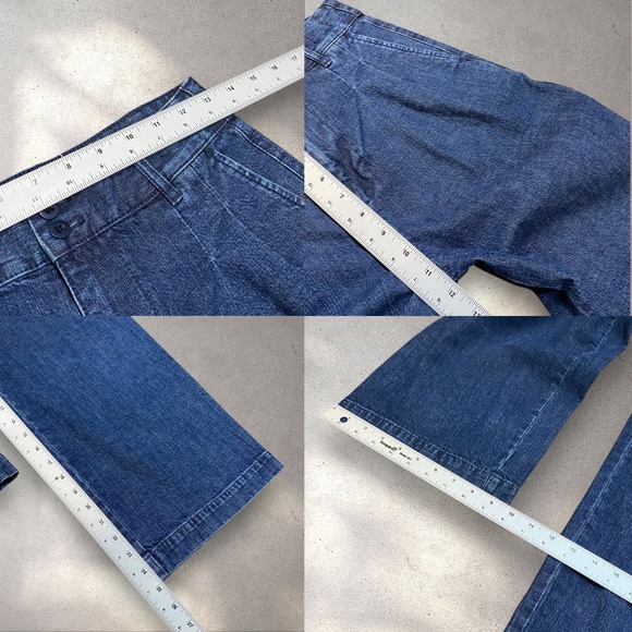 Madewell High Rise Pleated Wide Leg Jeans - Picture 6 of 6